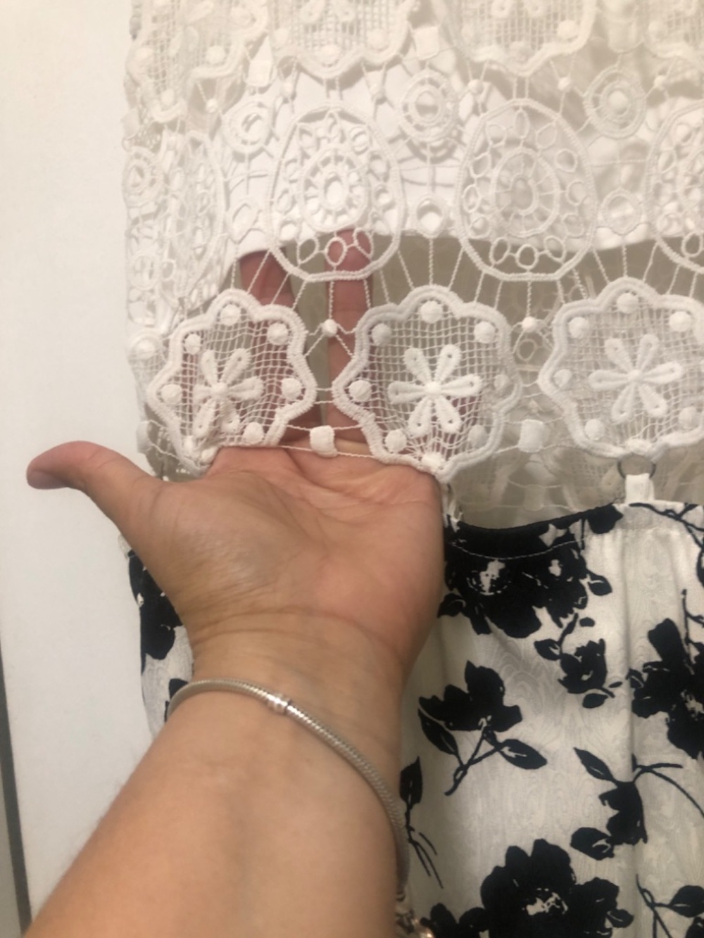 Vero Moda white and black Dress size L - Picture 3 of 5